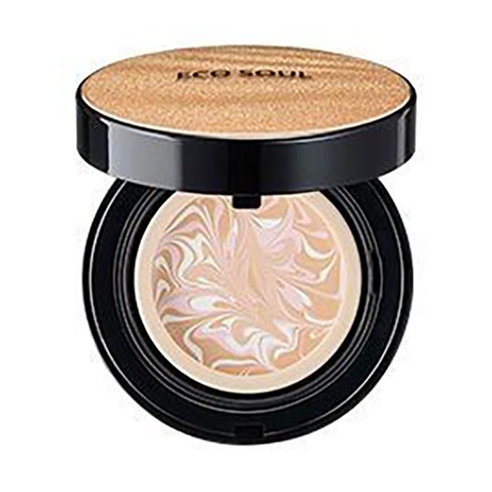 Тональна основа для обличчя The Saem Eco Soul Essence Foundation Pact 21 Light Beige, 12 г
