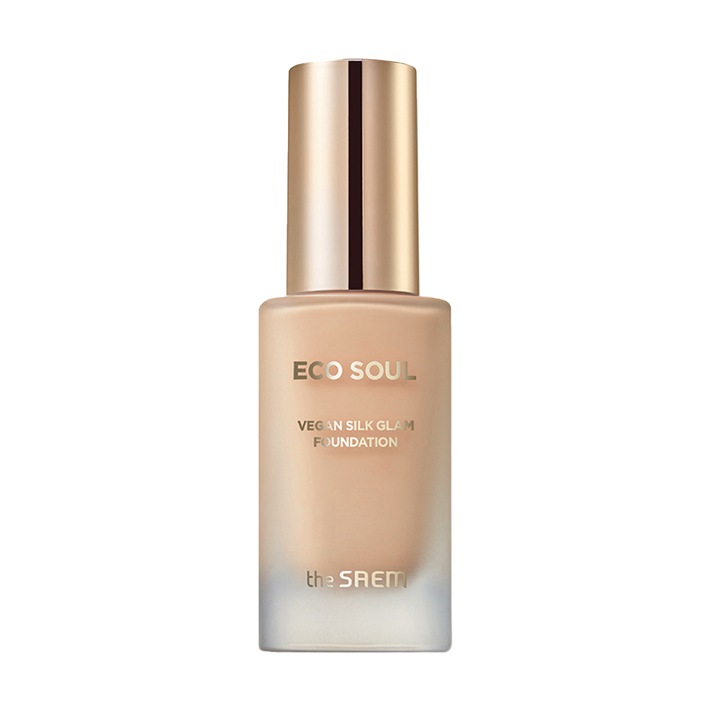 Тональна основа для обличчя The Saem Eco Soul Vegan Silk Glam Foundation 23 Natural Beige, 30 мл