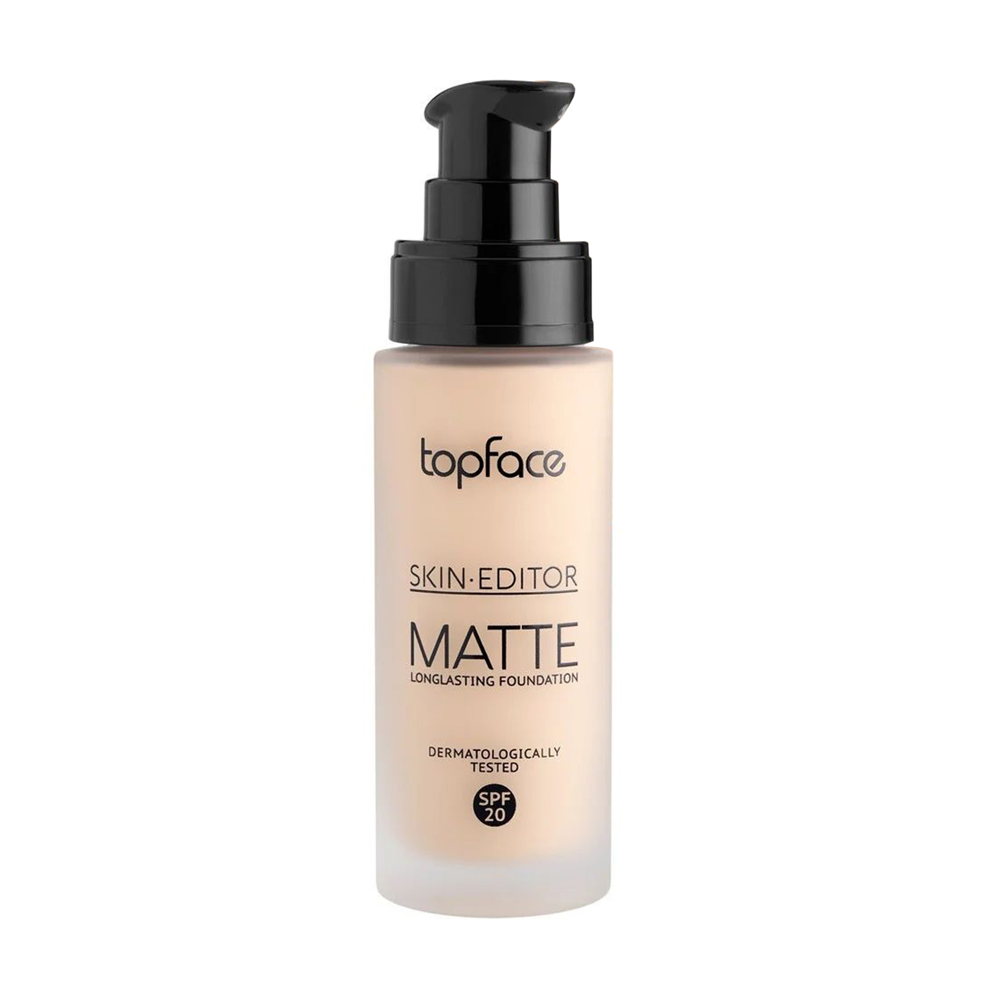 Тональна основа для обличчя Topface Skin Editor Matte, SPF 20, з матувальним ефектом, 03, 32 мл