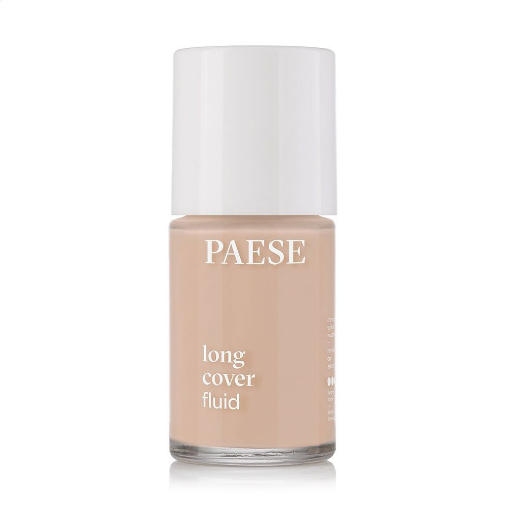 Тональний флюїд для обличчя Paese Long Cover Fluid, 02 Natural, 30 мл