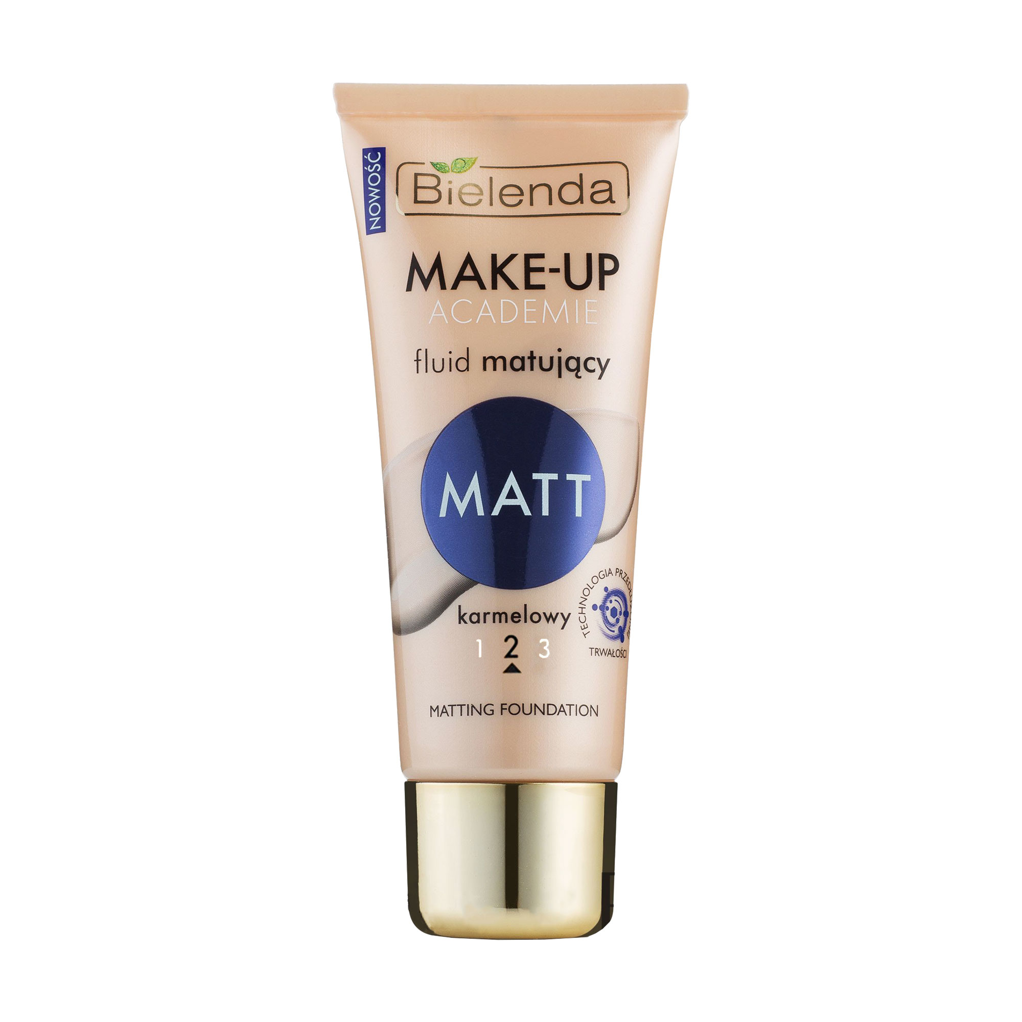 Тональний крем Bielenda матирующий Make-Up Academie MATT бежевий 02, 30 г