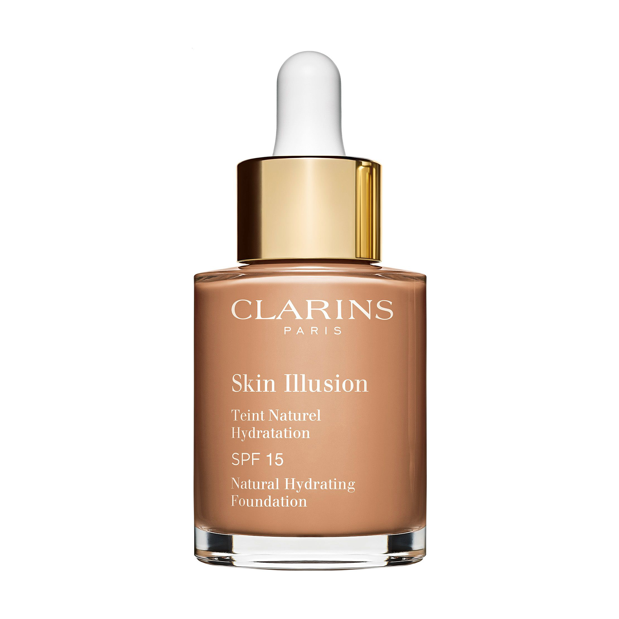 Тональний крем для обличчя Clarins Skin Illusion Natural Hydrating Foundation SPF 15, 112 Amber, 30 мл