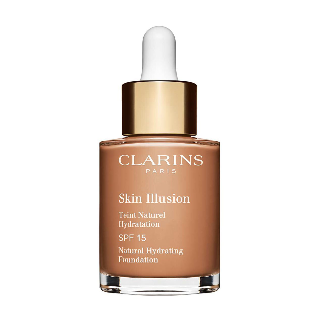 Тональний крем для обличчя Clarins Skin Illusion Natural Hydrating Foundation SPF 15, 112.3 Sandalwood, 30 мл
