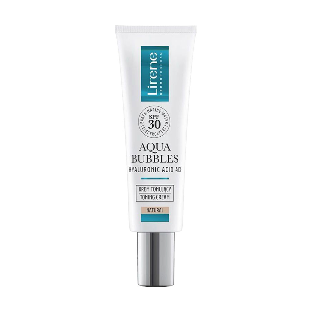 Тональний крем для обличчя Lirene Aqua Bubbles SPF 30, 30 мл