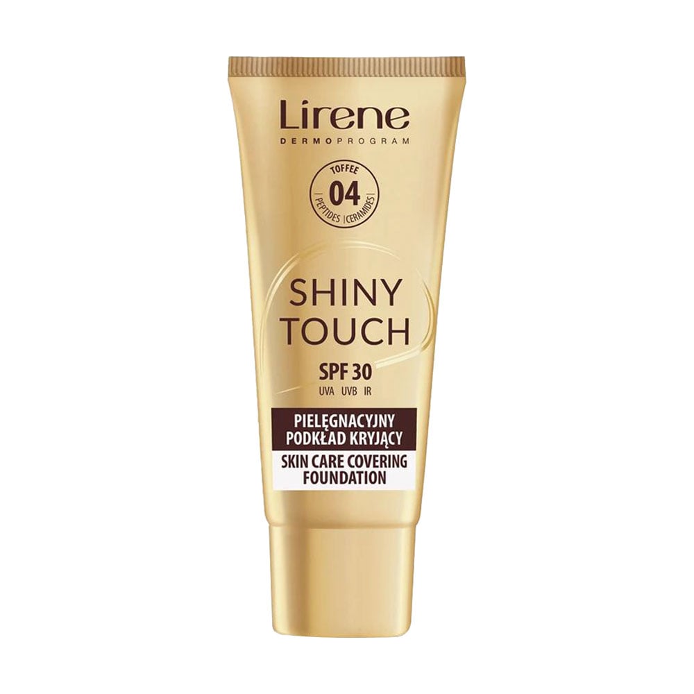 Тональний крем для обличчя Lirene Shiny Touch Skin Care Covering Foundation SPF 30, 04 Toffee, 30 мл