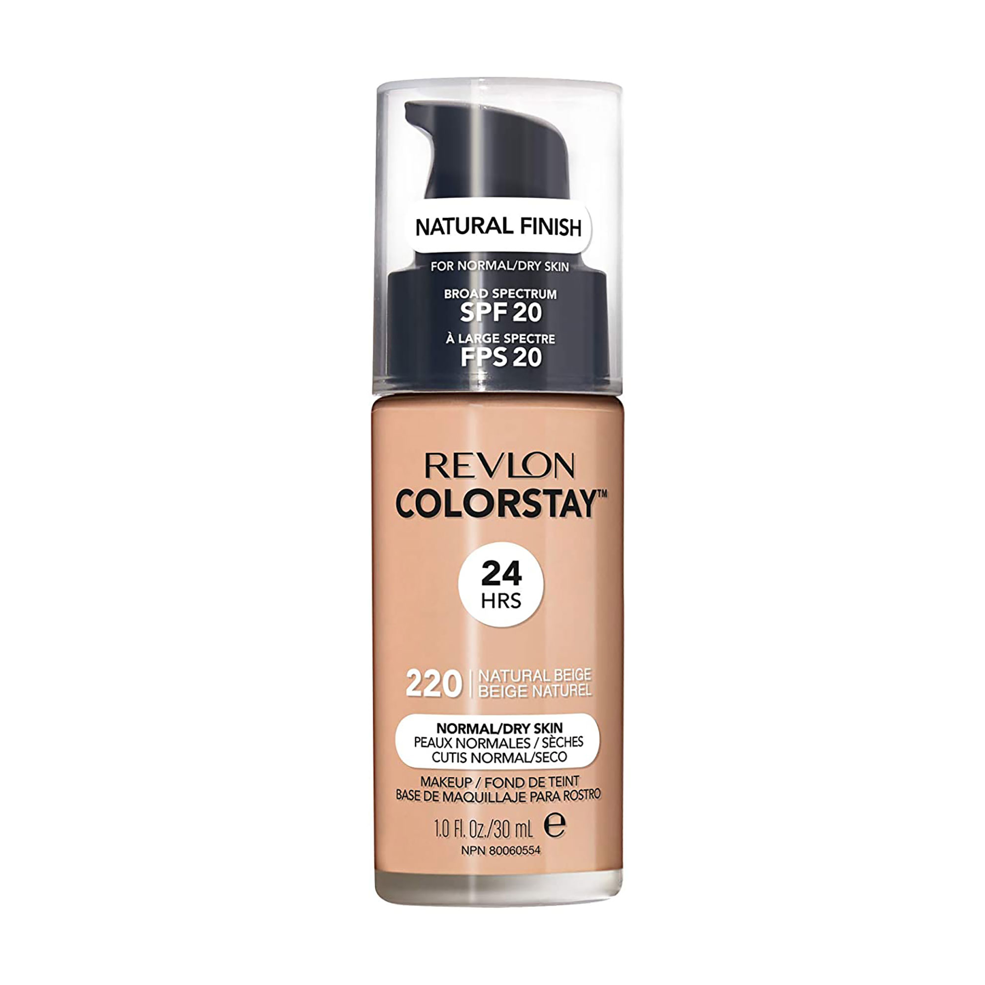 Тональний крем для обличчя Revlon ColorStay Makeup for Normal/Dry Skin SPF 20 для нормальної та сухої шкіри, 220 Natural Beige, 30 мл