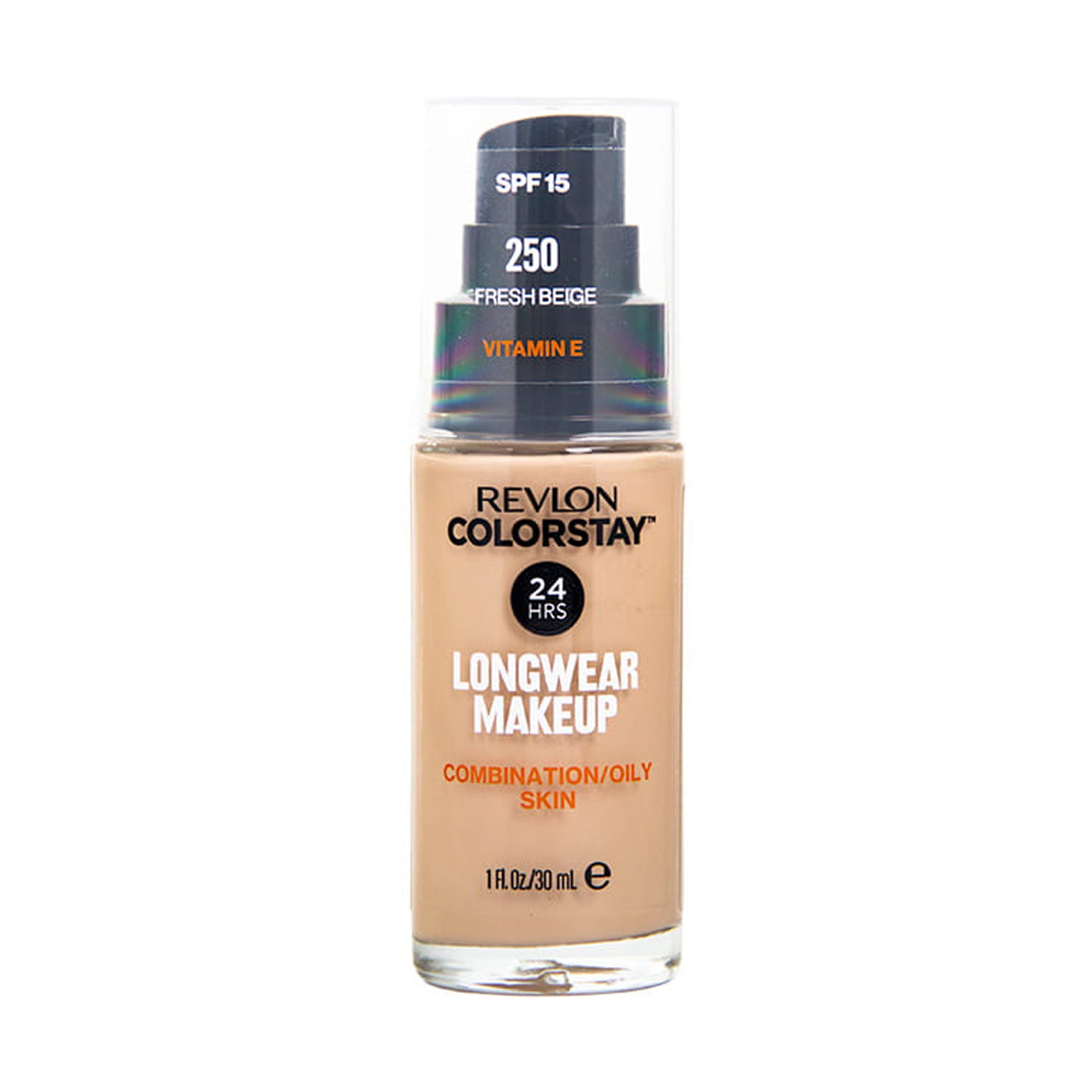 Тональний крем для обличчя Revlon ColorStay Makeup for Combination/Oily Skin SPF 15 для комбінованої та жирної шкіри, 250 Fresh Beige, 30 мл