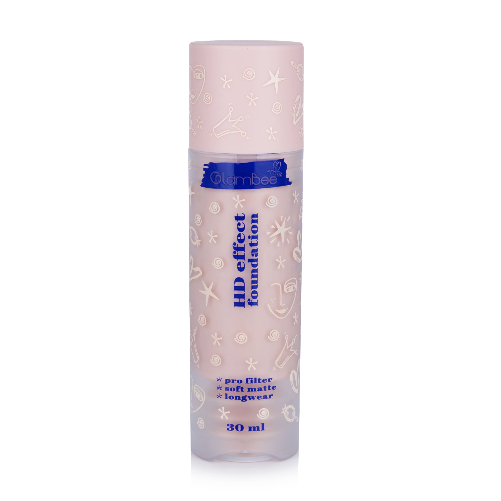 Тональний крем GlamBee HD Effect Foundation 01, 30 мл