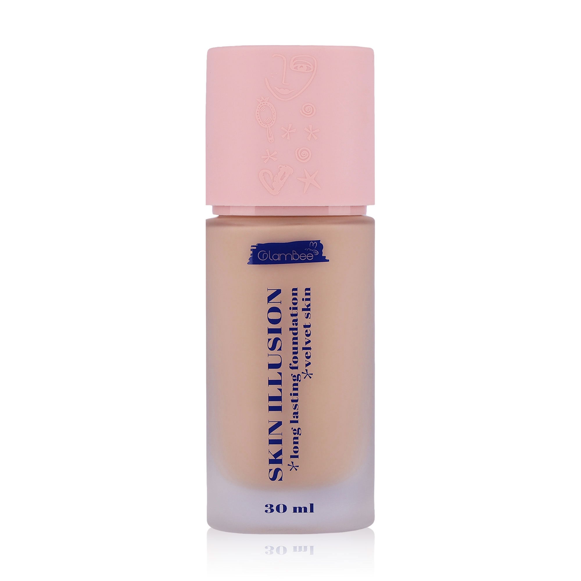 Тональний крем GlamBee Skin Illusion, тон 02, 30 мл