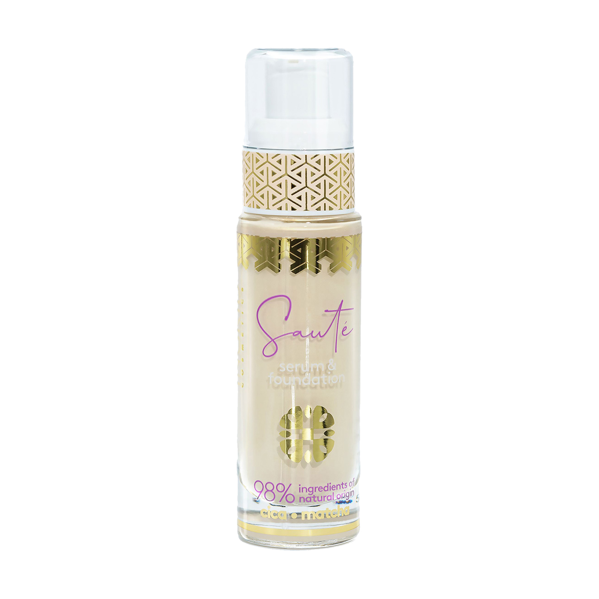 Тональний крем-сироватка для обличчя 2 в 1 Ingrid Cosmetics Saute Serum &amp; Foundation, 01 Elegant Porcelain, 30 мл