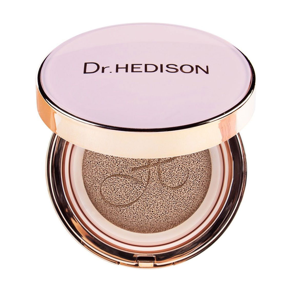 Тональний кушон для обличчя Dr.Hedison Miracle Cushion, SPF 50 PA+++, з пептидами, Ivory, зі змінним блоком, 2*15 г