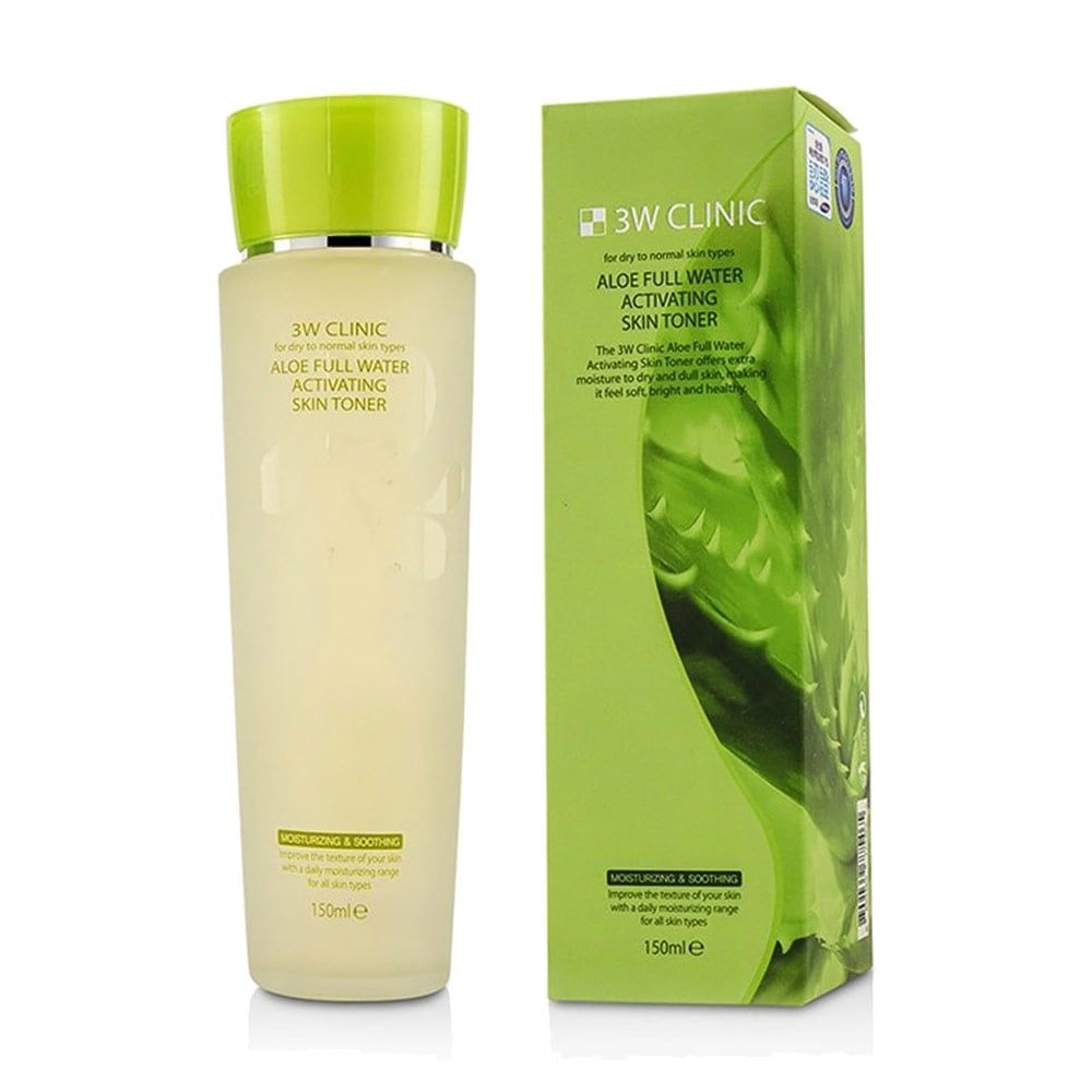 Тонер для обличчя 3W Clinic Aloe Full Water Activating Skin Toner з алое, 150 мл