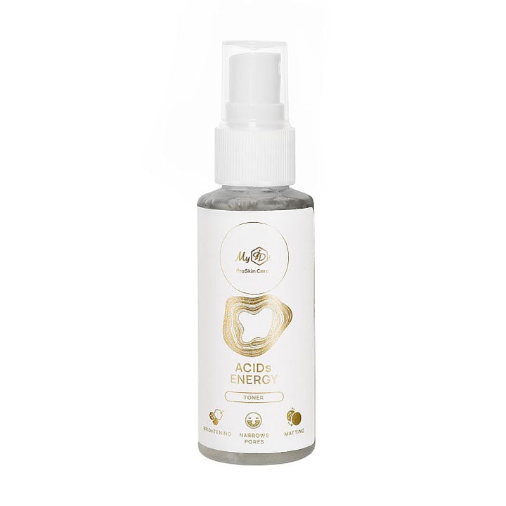 Тонер для обличчя MyIDi Acids Energy Toner з AHA/BHA/PHA кислотами, 50 мл