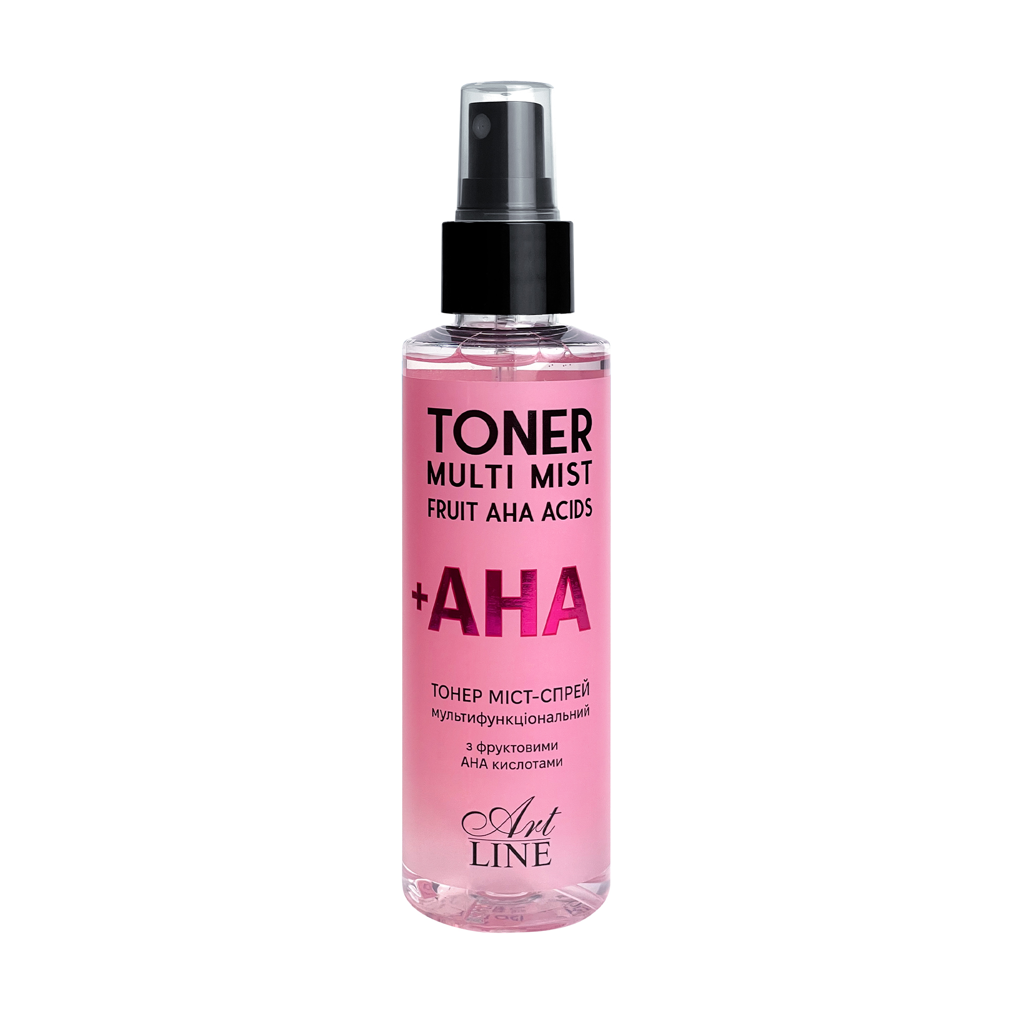 Тонер міст-спрей для обличчя Art Line Toner Multi Mist Fruit AHA Acids з фруктовими АНА кислотами, 150 мл