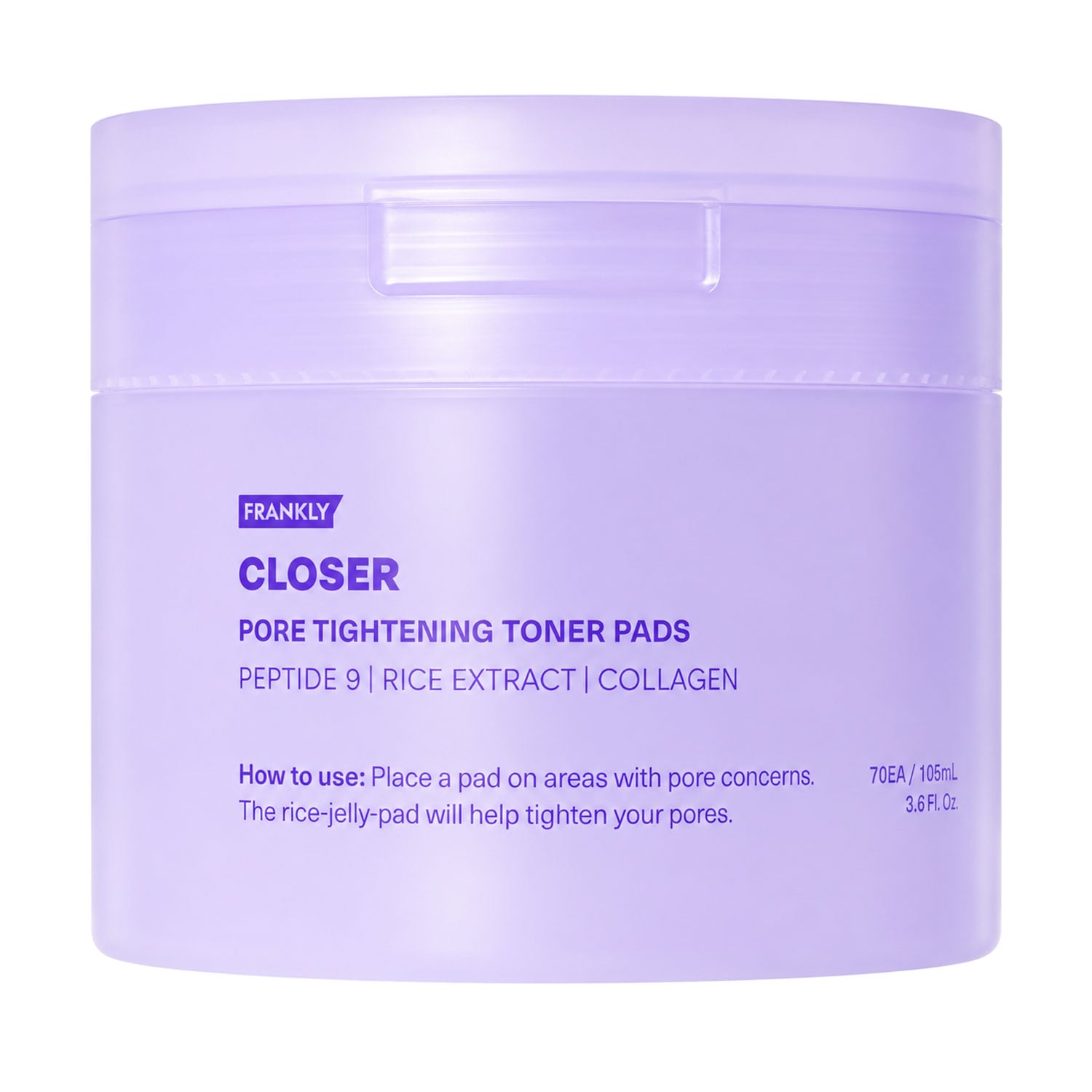 Тонер-пади для обличчя Frankly Closer Pore Tightening Toner Pads, 70 шт