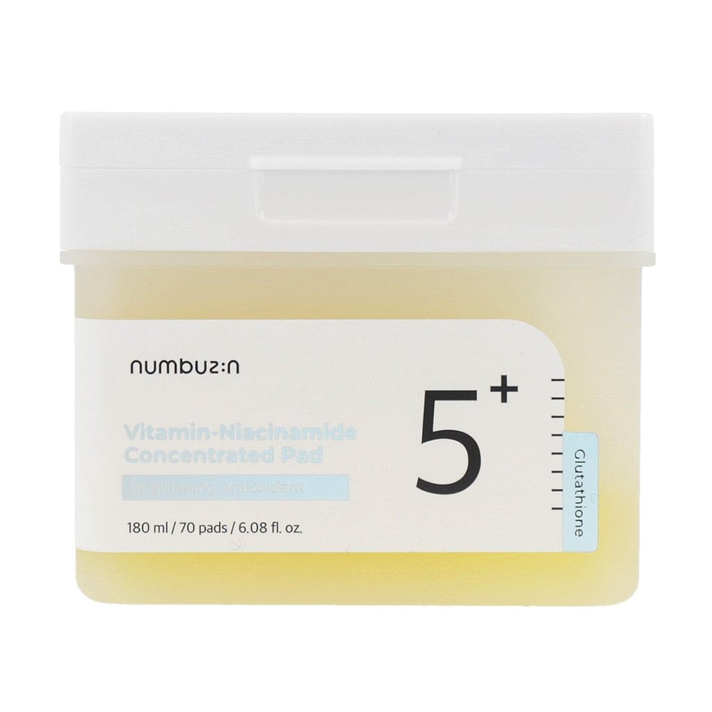 Тонер-пади для обличчя Numbuzin No.5 Vitamin-Niacinamide Concentrated Pad з вітамінами, 180 мл, 70 шт