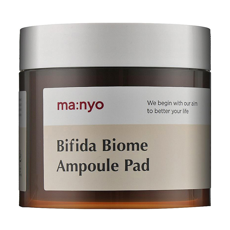 Тонер педи для обличчя Manyo Bifida Biome Ampoule Pad для захисту та відновлення біому шкіри, 150 мл, 70 шт