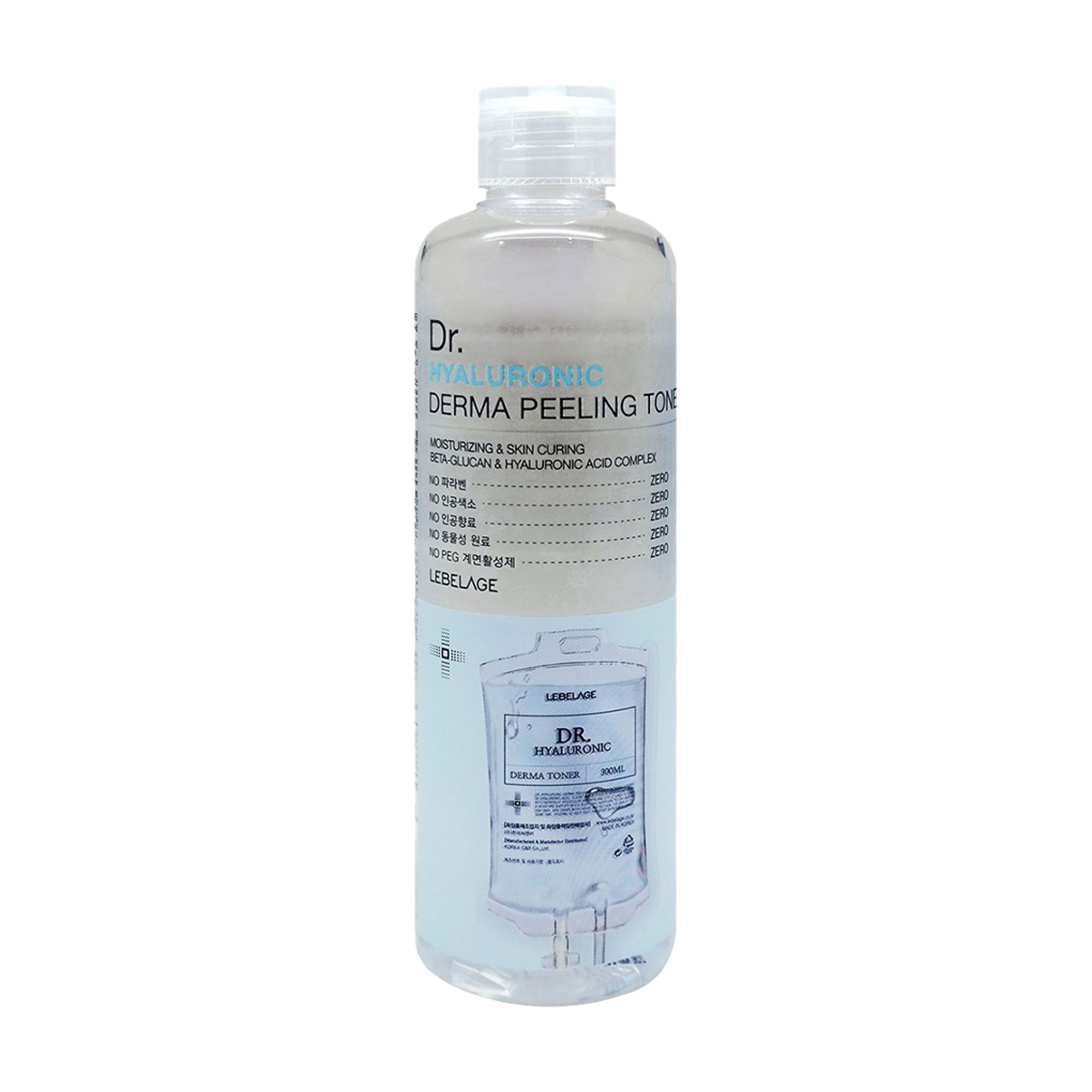 Тонер-пілінг для обличчя Lebelage Dr. Hyaluronic Derma Peeling Toner, 310 мл
