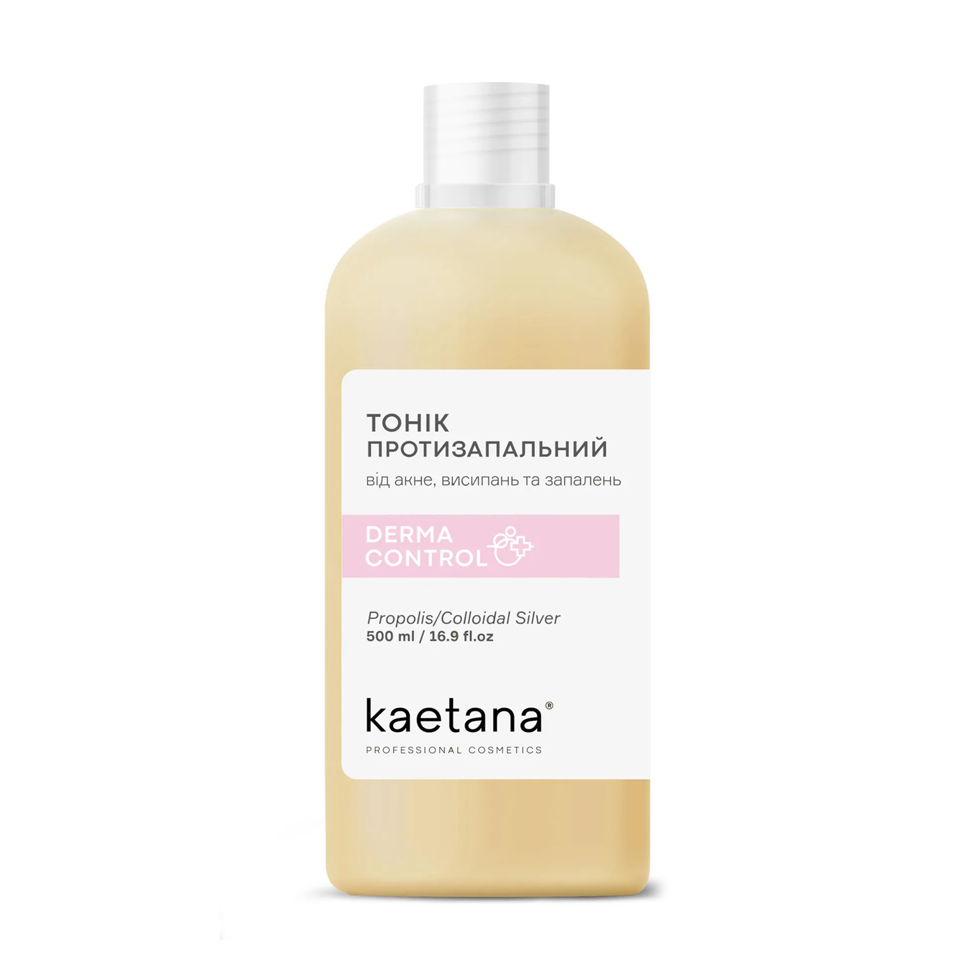 Тонік для обличчя Kaetana Derma Control від акне, висипань та запалень, для проблемної шкіри, 500 мл