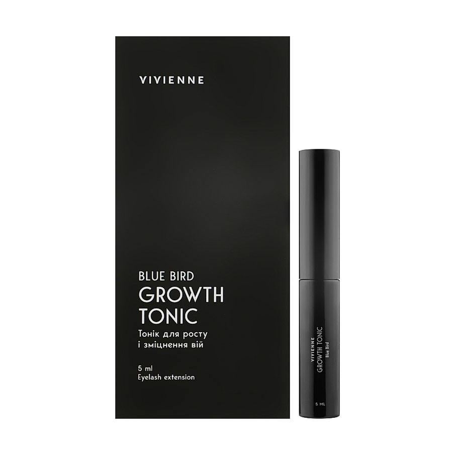 Тонік для укріплення та росту вій та брів Vivienne Growth Tonic Blue Bird, 5 мл