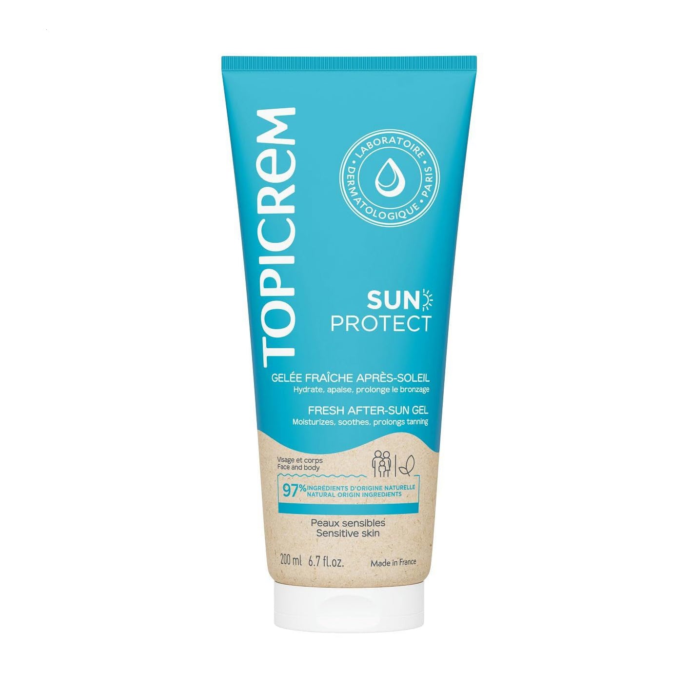 Тонізувальний гель після засмаги Topicrem Sun Protect Fresh After-Sun Gel, 200 мл