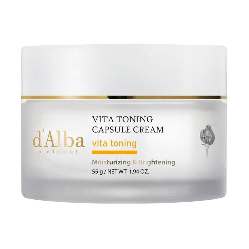Тонізувальний крем для обличчя D'Alba Vita Toning Capsule Cream, 55 г