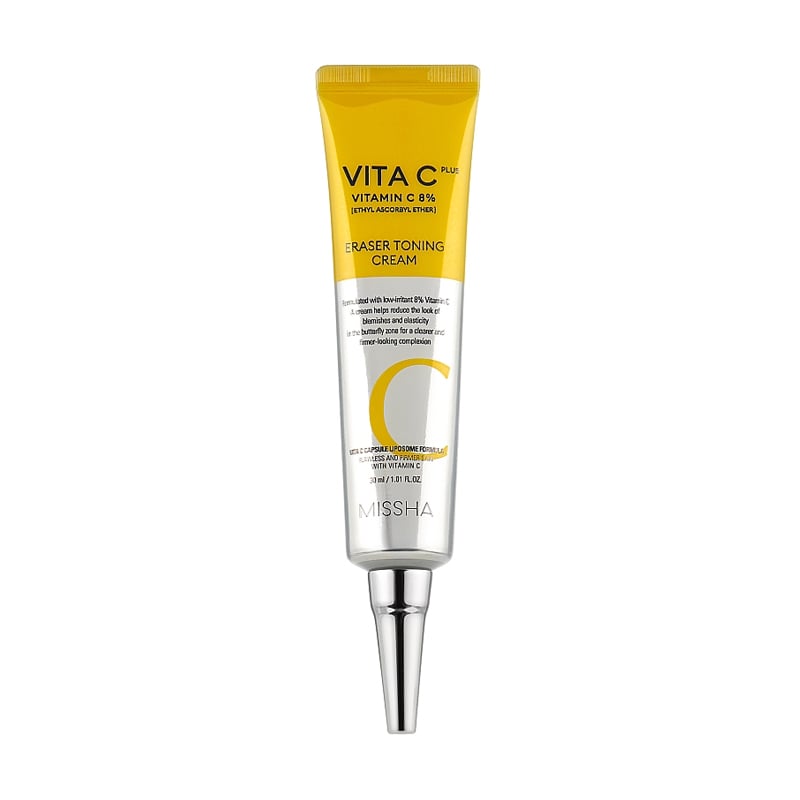 Тонізувальний крем для обличчя Missha Vita C Plus Eraser Toning Cream, 30 мл