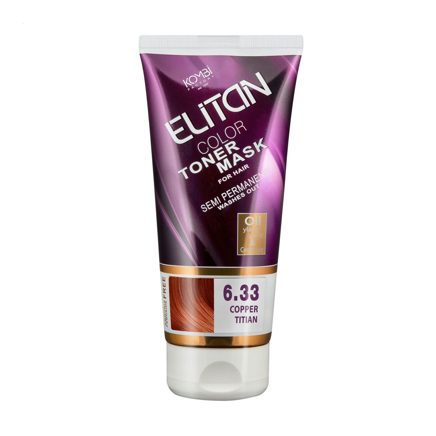 Тонувальна маска для волосся Elitan Color Toner Mask 6.33 Мідний тіціан, 150 мл