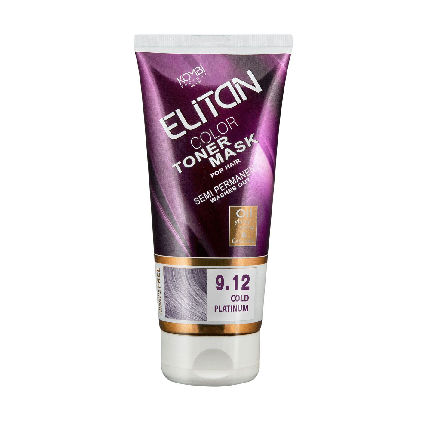 Тонувальна маска для волосся Elitan Color Toner Mask 9.12 Холодний платиновий, 150 мл