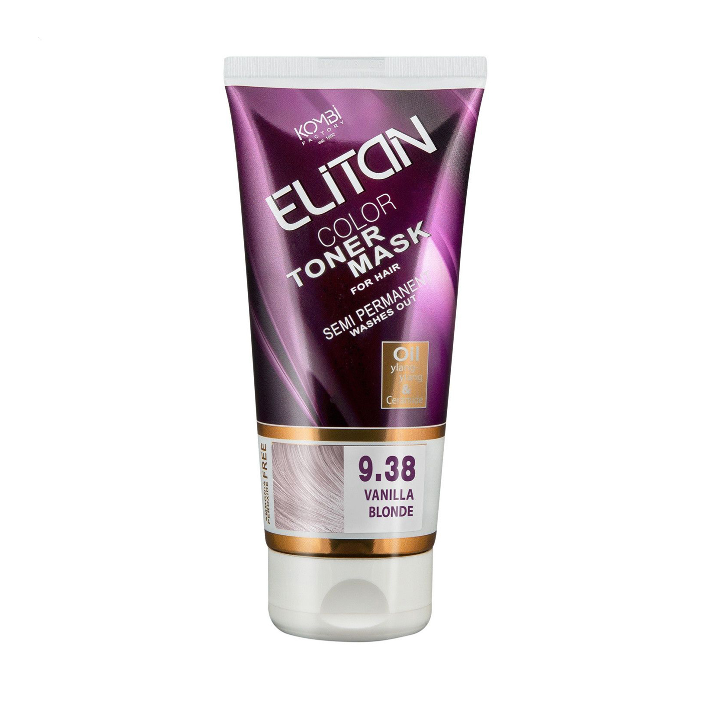 Тонувальна маска для волосся Elitan Color Toner Mask 9.38 Ванільний блонд, 150 мл