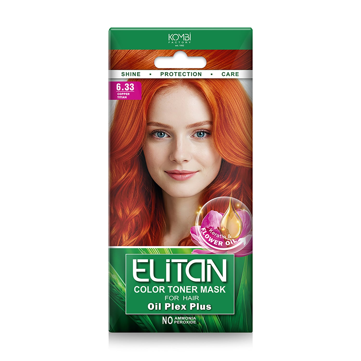 Тонувальна маска для волосся Elitan Color Toner Mask 6.33 Мідний тіціан, 30 мл