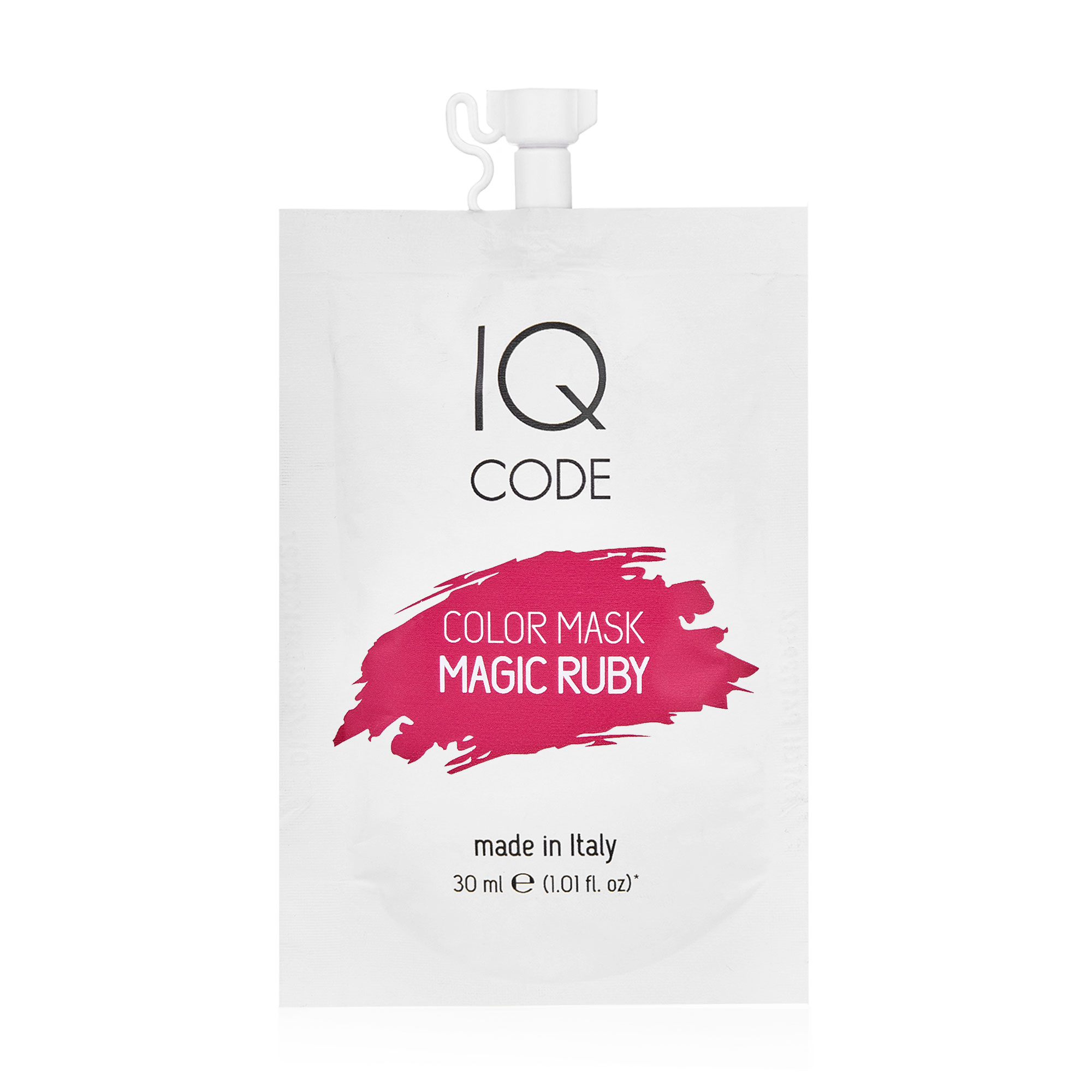 Тонувальна маска для волосся IQ code Color Mask Магічний рубіновий (Magic Ruby), 30 мл