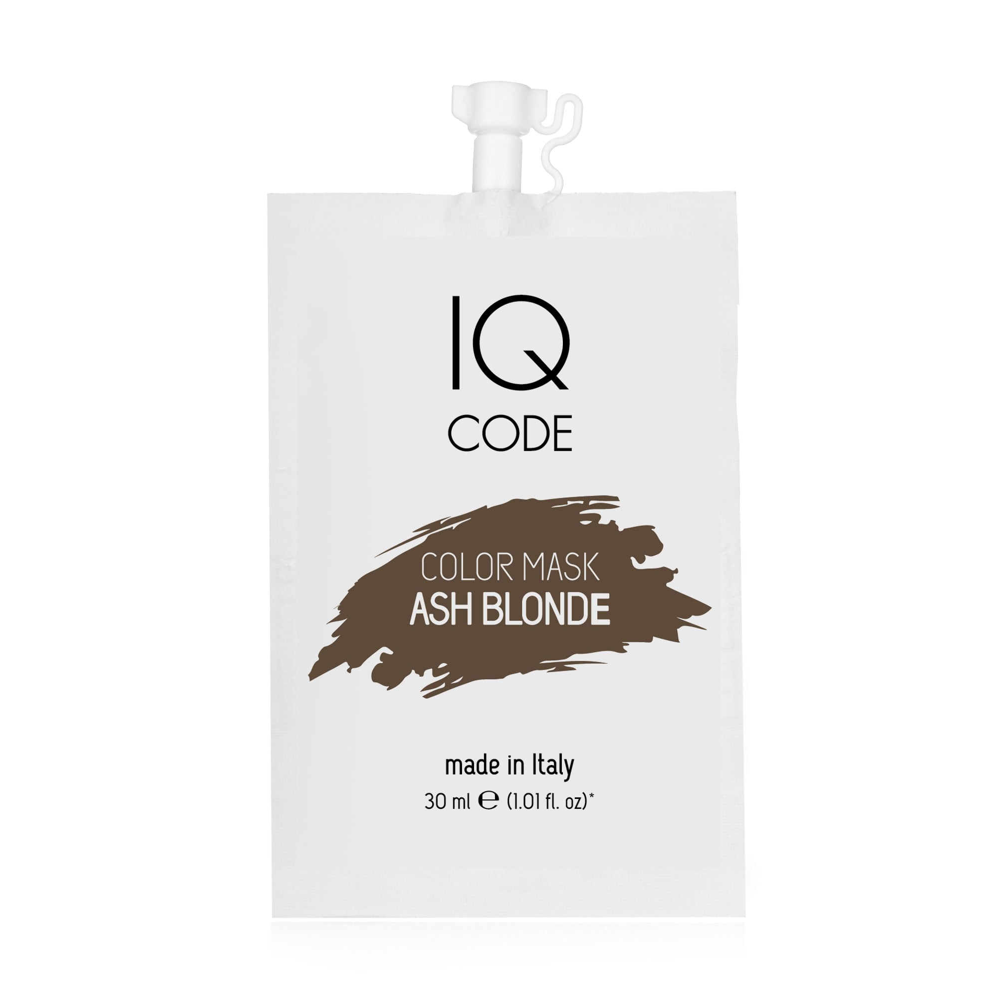 Тонувальна маска для волосся IQ code Color Mask Попелясто-русявий (Ash Blondе), 30 мл