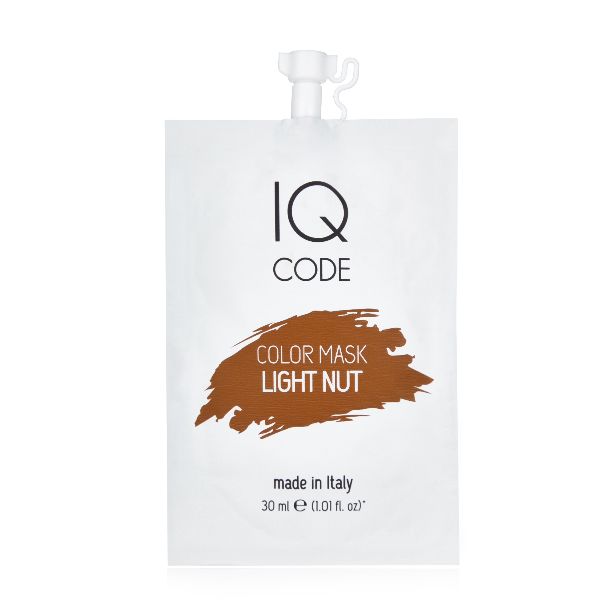 Тонувальна маска для волосся IQ code Color Mask  Світлий горіховий (Light Nut), 30 мл