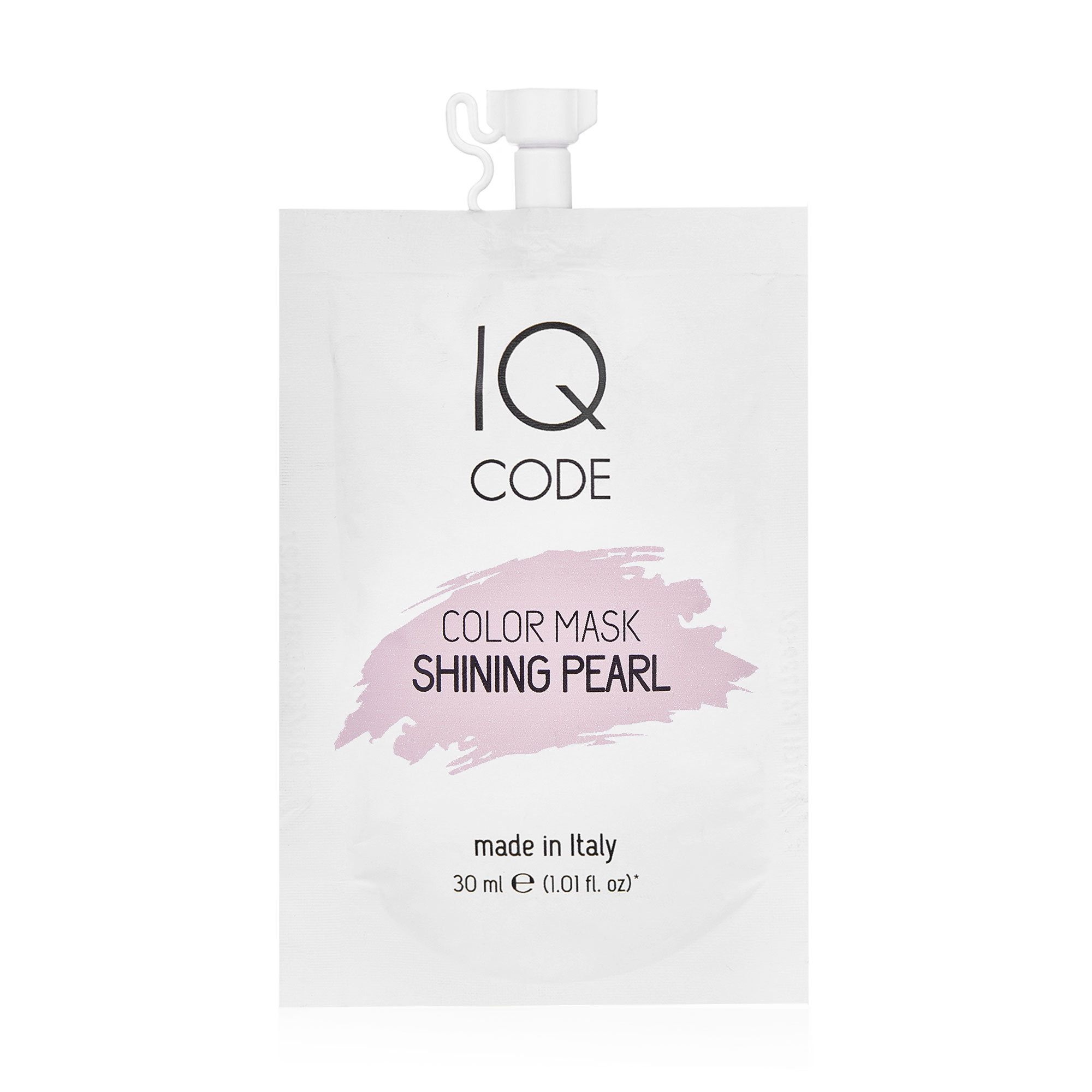 Тонувальна маска для волосся IQ code Color Mask Сяючий перлинний (Shining Pearl), 30 мл
