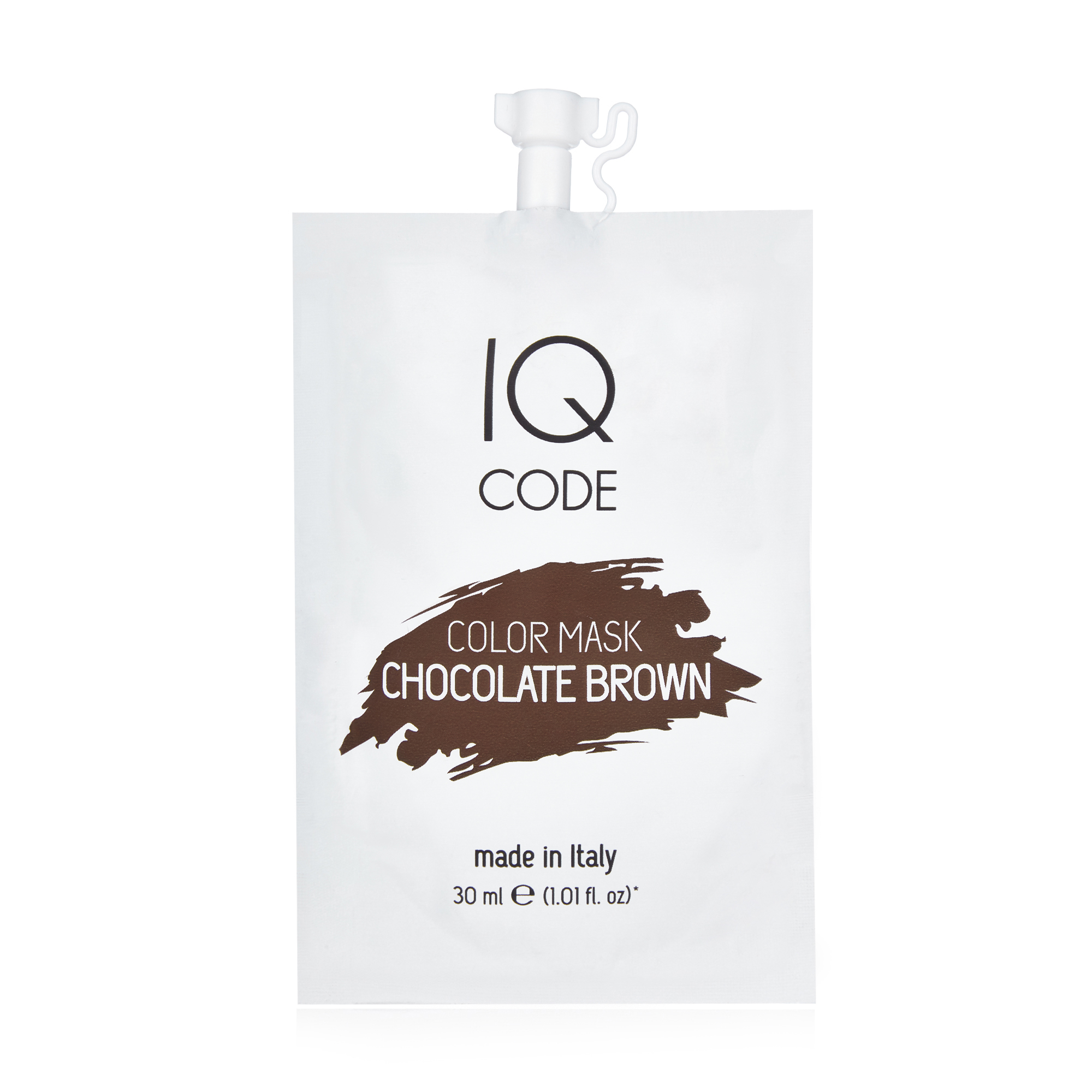Тонувальна маска для волосся IQ code Color Mask Темний шоколадний (Chocolate Brown), 30 мл