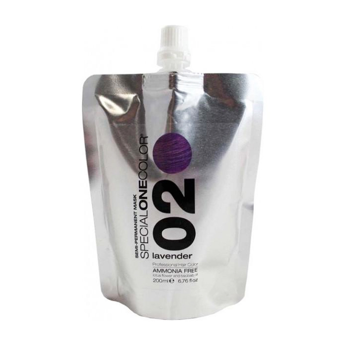 Тонувальна маска для волосся Trendy Hair Special One Color Semi-Permanent Mask 02 Lavender, 200 мл