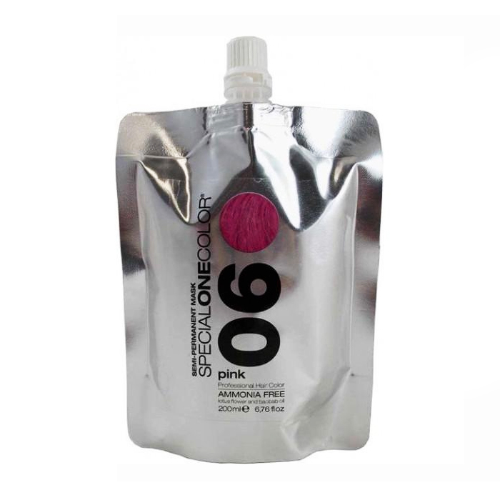 Тонувальна маска для волосся Trendy Hair Special One Color Semi-Permanent Mask 06 Pink, 200 мл