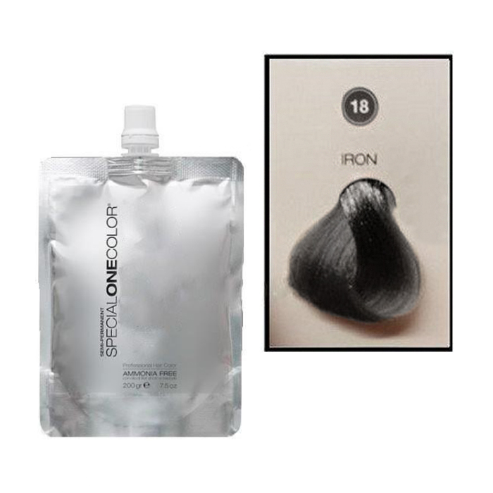 Тонувальна маска для волосся Trendy Hair Special One Color Semi-Permanent Mask 18 Iron, 200 мл