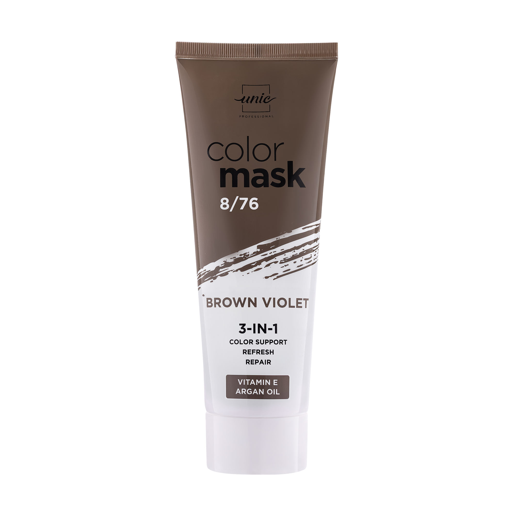 Тонувальна маска для волосся Unic Color Mask Toning Hair Mask 8/76 Brown Violet, 250 мл