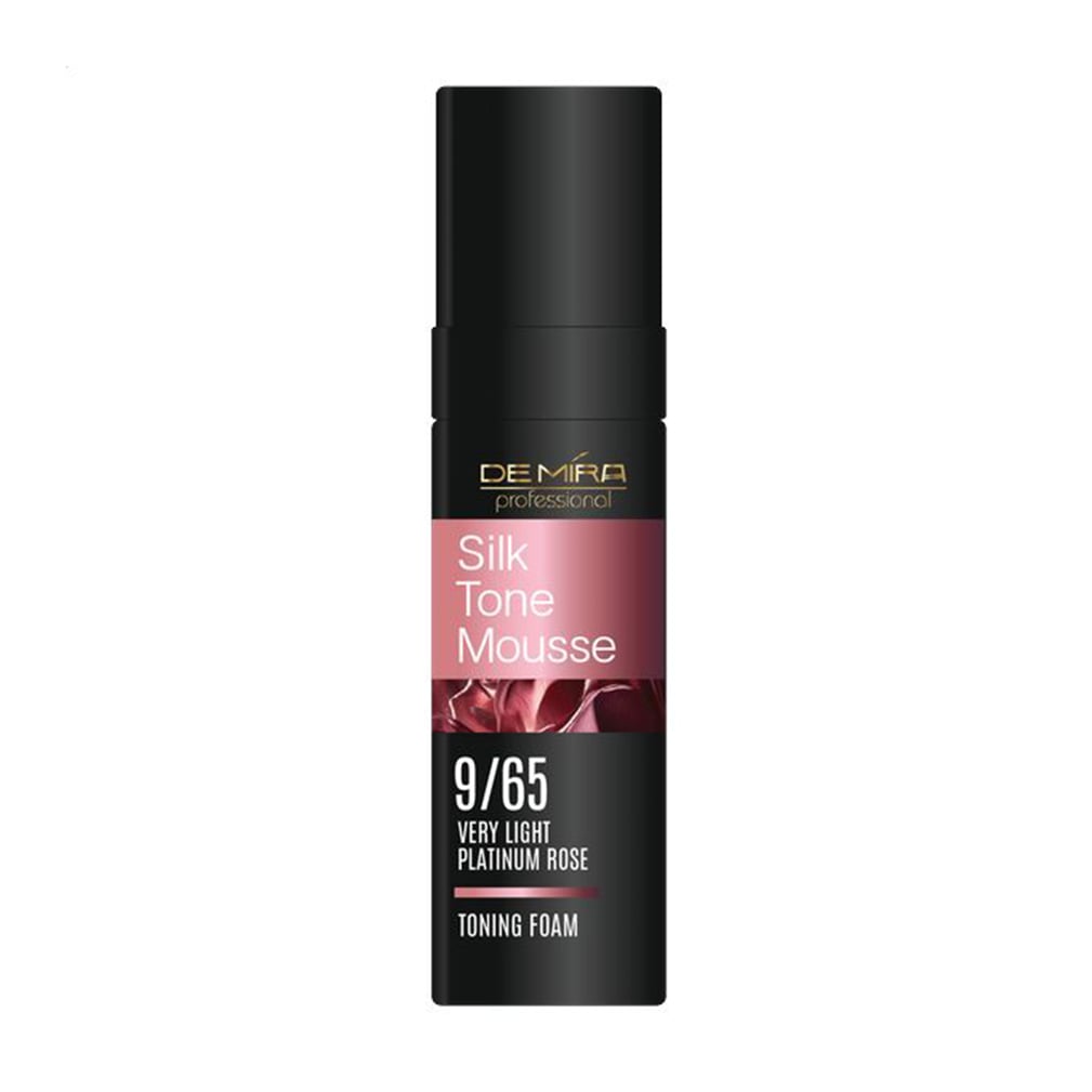 Тонувальна пінка для волосся DeMira Professional Silk Tone Mousse 9/65 Very Light Platinum Rose, 120 мл