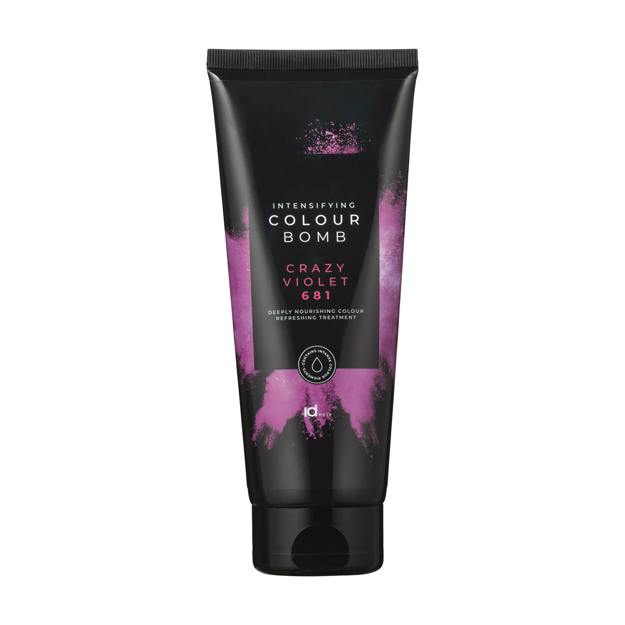 Тонувальний бальзам для волосся IdHair Intensifying Colour Bomb 681 Crazy Violet, 200 мл