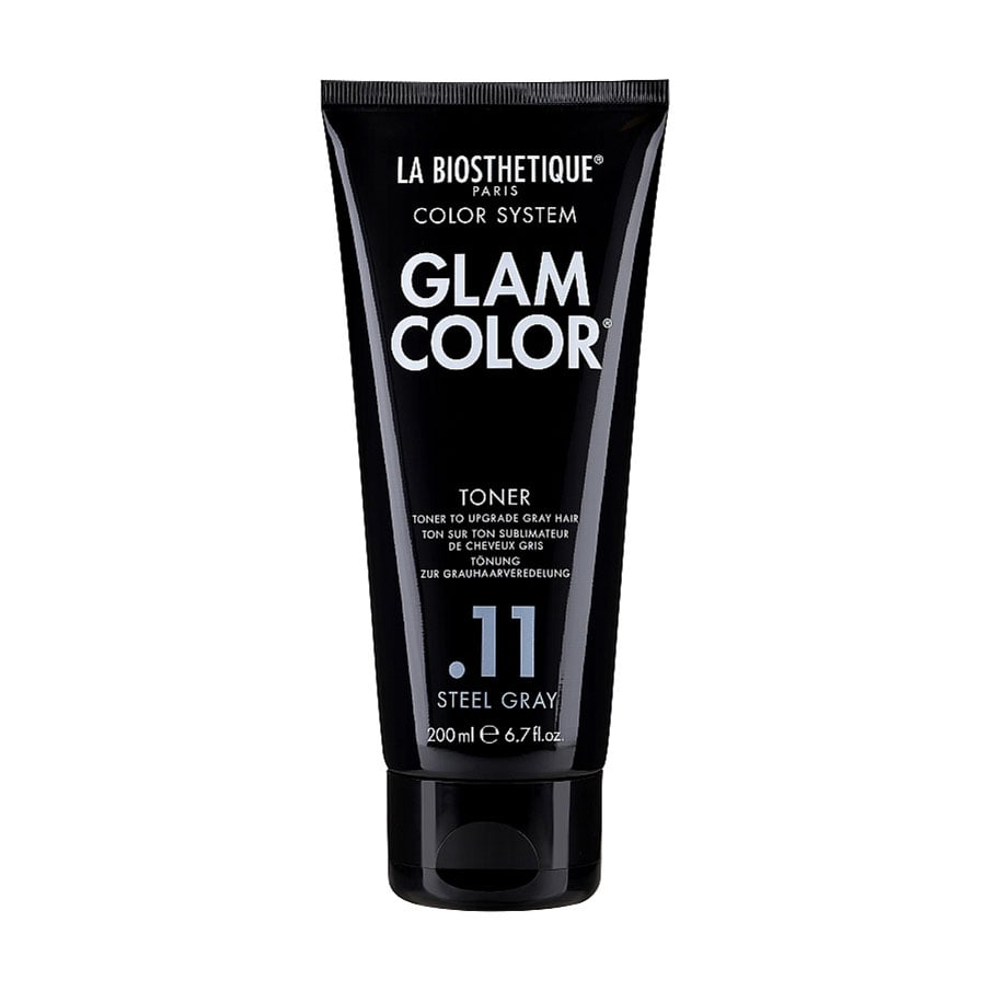 Тонувальний бальзам La Biosthetique Glam Color Toner .11 Steel Gray для нейтралізації жовтого відтінку сивого волосся, 200 мл