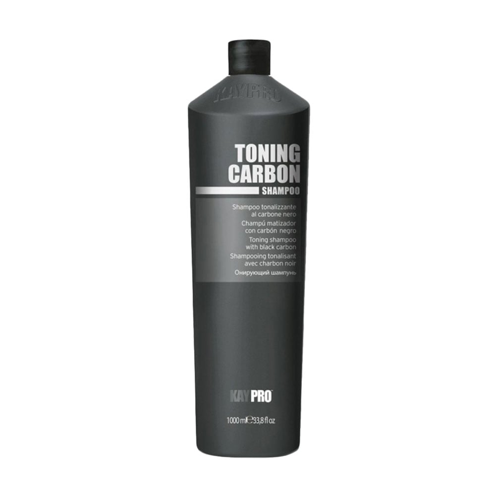 Тонувальний шампунь для волосся KayPro Toning Carbon Shampoo з вугіллям, 1 л