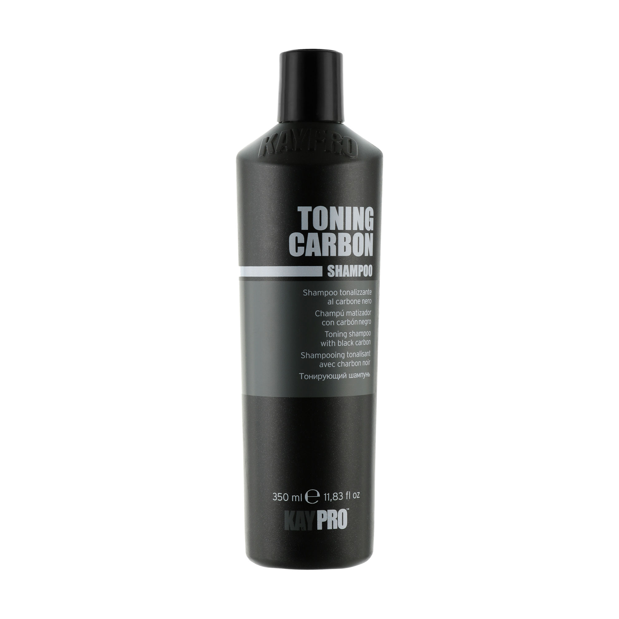 Тонувальний шампунь для волосся KayPro Toning Carbon Shampoo з вугіллям, 350 мл