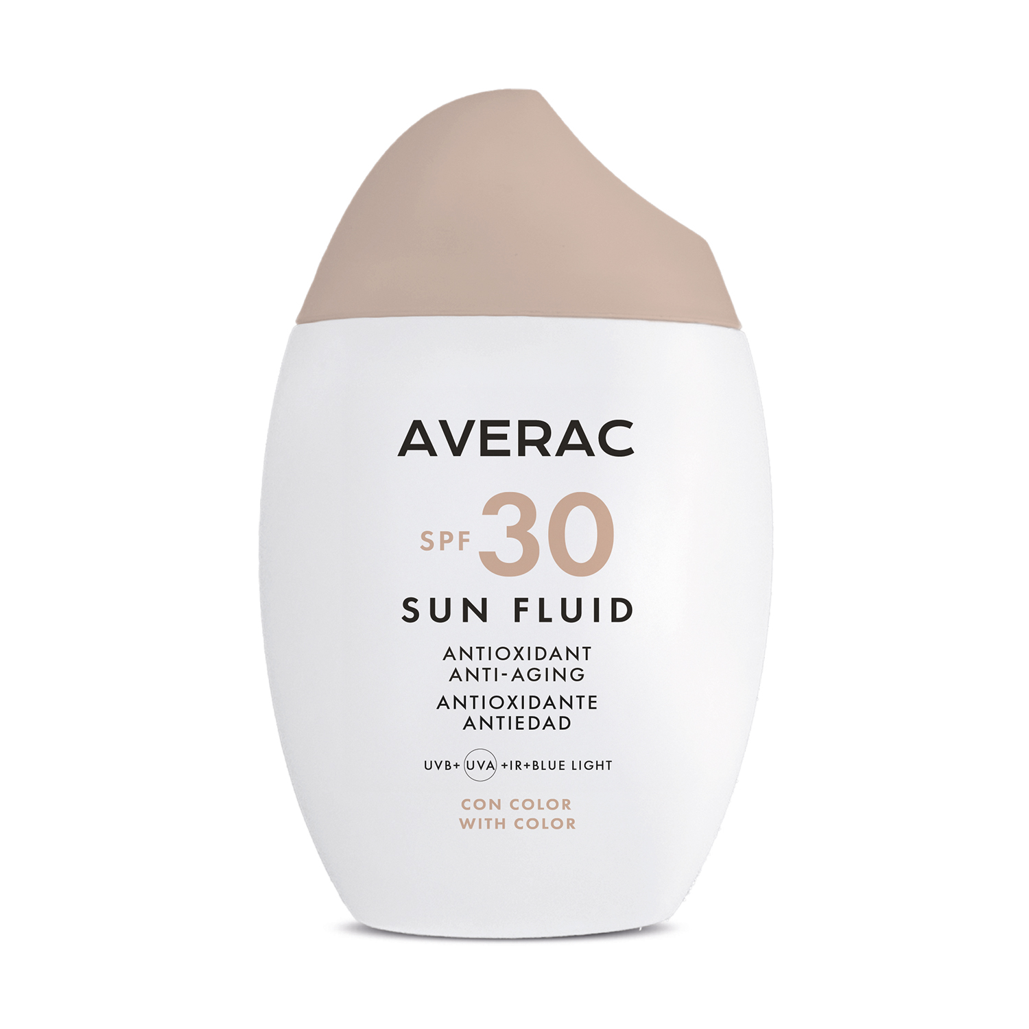 Тонувальний сонцезахисний флюїд для обличчя Averac Sun Fluid SPF 30 With Color Ulrtalight, 50 мл