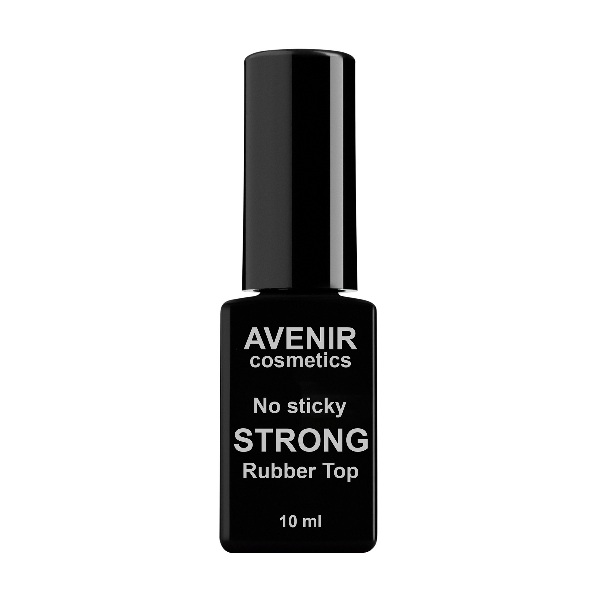 Топ для гель-лаку Avenir Cosmetics No Sticky Strong Rubber Top без липкого шару, 10 мл
