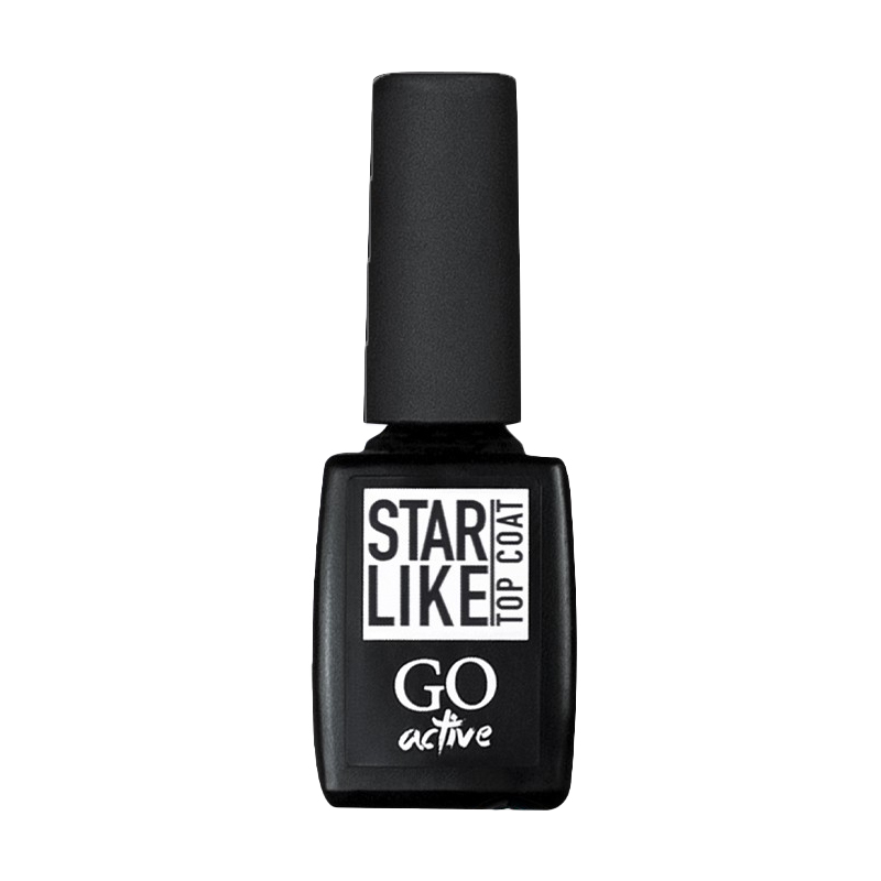 Топ для гель-лаку без липкого шару GO Active StarLike Top Coat з шимером, 03 Euphoria, 10 мл