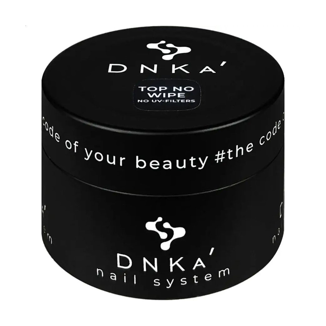 Топ для гель-лаку DNKa' Top No Wipe (no UV-filters) без липкого шару, 30 мл