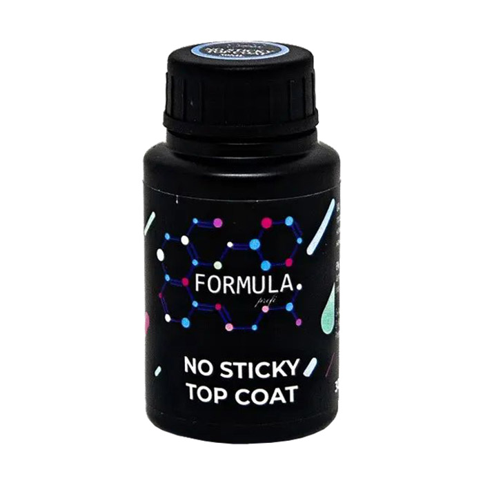 Топ для гель-лаку Formula Profi No Sticky Top Coat без липкого шару, 30 мл